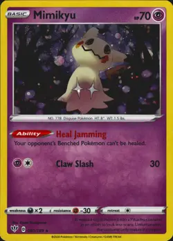 Mimikyu 081/189 Holo Promo Misc Cards & Products Pokemon Card NM/LP - Image 1