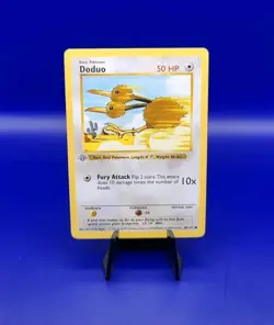 Doduo 48/102 1st Edition Shadowless Base Set Pokemon Card TCG WOTC Grey Stamp - Image 1