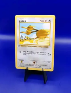 Doduo 48/102 1st Edition Shadowless Base Set Pokemon Card TCG WOTC Grey Stamp - Image 3