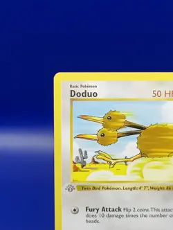 Doduo 48/102 1st Edition Shadowless Base Set Pokemon Card TCG WOTC Grey Stamp - Image 4