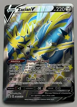 Pokemon Sword & Shield Zacian V Basic Promo HoloFoil #SWSH292 - Image 1