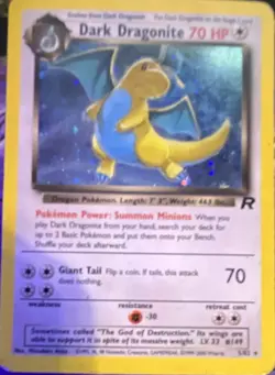 Pokemon Dark Dragonite 5/82 Team Rocket Returns Holo Rare 70 HP - Image 1