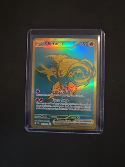 Chi-Yu ex 241/091 Gold Secret Rare Pokemon TCG Paldean Fates (NM) - Image 1