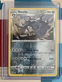 Steelix - 099/163 - SWSH Battle Styles - Pokemon - Reverse Holo (Rare) - NM/M - Image 3