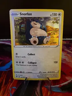 Snorlax 141/192 - Pokemon: SWSH02 Rebel Clash - Cosmos Holo - NM - Image 1