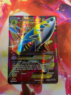 Pokemon M Sharpedo EX XY200a XY Collection Alternate Art Full Art Promo TCG - Image 1