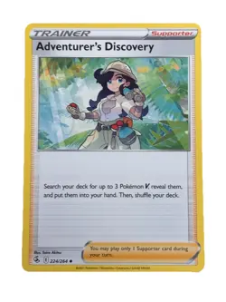 New: 2021 Pokemon TCG Adventurer's Discovery 224 Fusion Strike Regular Uncommon - Image 1
