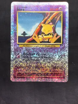 Pokemon Cards: Legendary Collection Reverse Holo: Abra 67/110 - Image 2