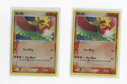 Pokemon Ho-oh Pop Series 5- 1/17 + Unseen Forces 27/115 Holos Rare LOT OF 2 - Image 1