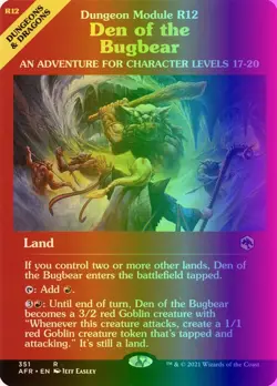 MTG Den of the Bugbear (351/524) Adventures in the Forgotten Realms NM FOIL - Image 1