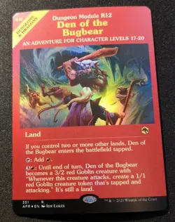 Den Of The Bugbear - Foil - Showcase - AFR - MTG - EN - NM - 351 - Image 1