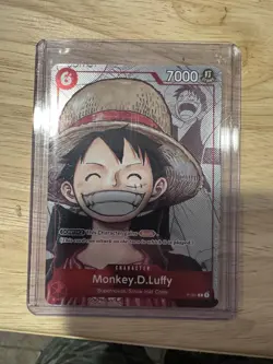 Monkey.D.Luffy (Alternate Art) P-001 One Piece Promotion Cards Foil - Image 1