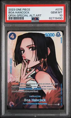 Boa Hancock SP One Piece English - Kingdoms of Intrigue (OP04-078) - PSA 10 - Image 1