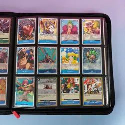 SAMMELKARTENORDNER ONE PIECE ROTER BINDER OP09 - OP12 FULL SETS - Image 3