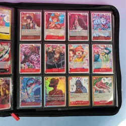 SAMMELKARTENORDNER ONE PIECE ROTER BINDER OP09 - OP12 FULL SETS - Image 5