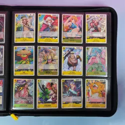 SAMMELKARTENORDNER ONE PIECE GELBER BINDER OP05 - OP08 FULL SETS - Image 4