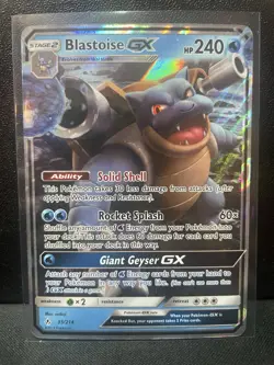 2019 Pokemon Sun & Moon Unbroken Bonds Blastoise Holo #35/214 NM - Image 1