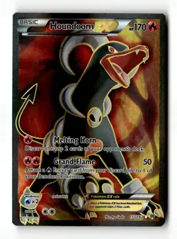 Houndoom EX (Full Art) Ultra Rare Holo XY - BREAKthrough 153/162 LP Pokemon TCG - Image 1