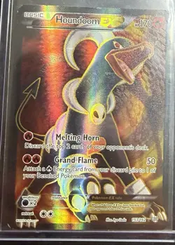 Pokemon TCG Houndoom EX Full Art Holo Ultra Rare Card 153/162 XY Breakthrough LP - Image 1