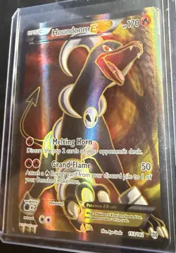 Pokemon TCG Houndoom EX Full Art Holo Ultra Rare Card 153/162 XY Breakthrough LP - Image 2