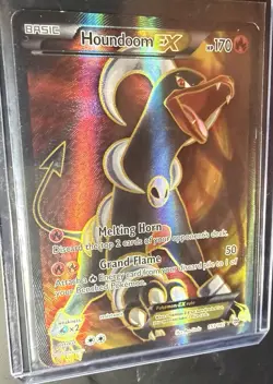 Pokemon TCG Houndoom EX Full Art Holo Ultra Rare Card 153/162 XY Breakthrough LP - Image 3