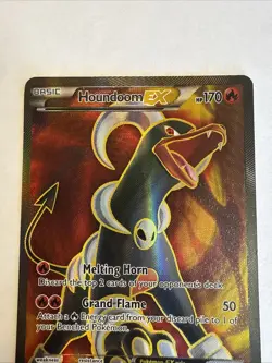 Pokemon TCG Houndoom EX Full Art Holo Ultra Rare Card 153/162 XY Breakthrough LP - Image 2