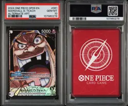 2024 One Piece OP09 En Marshall D. Teach Alternate Art #081 Psa 10 - Image 3