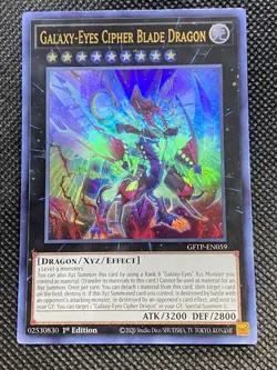 YuGiOh! - Galaxy-Eyes Cipher Blade Dragon GFTP-EN059 Ultra Rare 1st Edition NM - Image 1