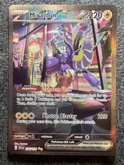 Miraidon ex 244/198 Secret Rare Double Rare Holo Pokemon Card NM - Image 1