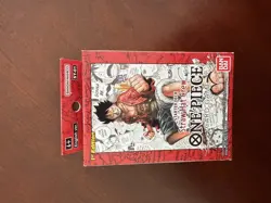 One Piece Card Game Straw Hat Pirates Super Pre Release Deck ST-01 Luffy - Image 1
