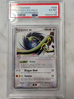 Pokemon 2006 Black Star Promos #039 Rayquaza EX-Holo PSA 6 EX MT EX/NM - Image 1
