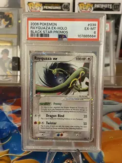 2006 POKEMON BLACK STAR PROMOS #039 RAYQUAZA EX-HOLO PSA 6 - Image 1