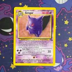 Gengar 20/62 Non Holo Fossil Pokemon TCG LP Unlimited - Image 1