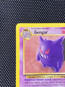 Pokemon TCG Gengar 20/62 Fossil Set Non Holo Rare Unlimited 1999 WOTC - Image 2