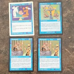 Magic: The Gathering Stasis Equilibrium Propaganda x2 Tempest Blue Enchantment - Image 1