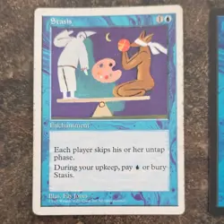 Magic: The Gathering Stasis Equilibrium Propaganda x2 Tempest Blue Enchantment - Image 3