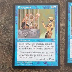 Magic: The Gathering Stasis Equilibrium Propaganda x2 Tempest Blue Enchantment - Image 4