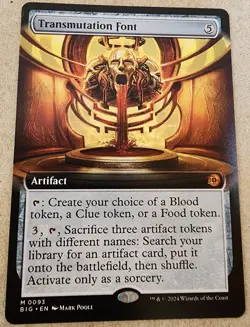 Transmutation Font - #93 Reg (Extended Art) Outlaws of Thunder Junction - Mtg - Image 1