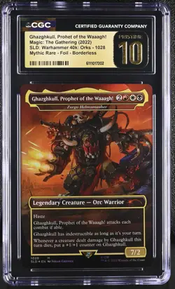 ZURGO HELMSMASHER Secret Lair Foil Ghazghkull CGC Pristine 10 MTG Warhammer 40k - Image 1