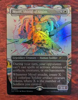 Myrel Shield of Argive 0013 Near Mint NM FOIL SLC Secret Lair Encyclopedia MTG - Image 1