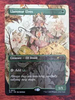 Llanowar Elves 0012 Near Mint NM SLC Secret Lair Encyclopedia Magic MTG - Image 1