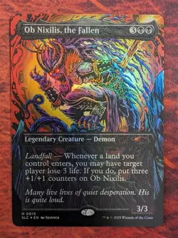 Ob Nixilis, the Fallen 0015 Near Mint NM FOIL SLC Secret Lair Encyclopedia MTG - Image 1