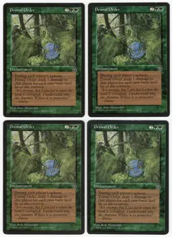 Primal Order x4 4x 1995 Homelands PLAYSET Green Rare Enchantment MTG NM AZ2 - Image 1