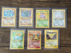 Pokemon Card Vintage Holo Lot - 7 Cards - Base Set Charizard - Image 1