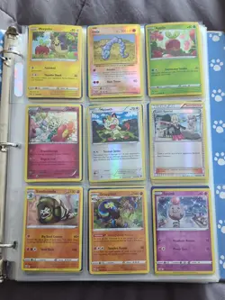 Lot of 414 Vintage Pokemon Trading Cards & Album With 23 Full Sheets 18 Holo - Image 2