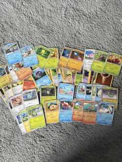 Pokemon cards 58 pieces bundle of cards no duplicates job lot - Image 1