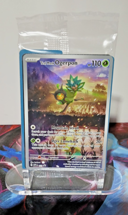 Teal Mask Ogerpon 123 Scarlet & Violet SEALED PROMO Pokemon Cards Holo - Image 1