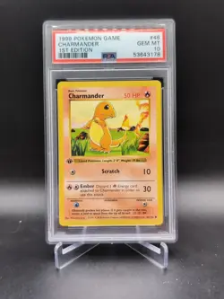 1999 Pokemon Charmander First Edition PSA 10 - Image 1
