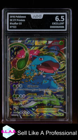 BISAFLOR EX POKEMON 2016 XY123 XY PROMOS AOG 6.5 - Image 1