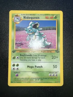 Pokemon Nidoqueen Rare Non-Holo Card 23/64 90HP 1999 Drill Pokemon - Image 1